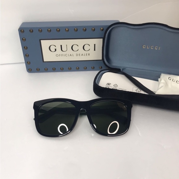 💯 - New Authentic Gucci GG0057SK 002 56 GG0057SK Unisex Sunglasses - Picture 10 of 15